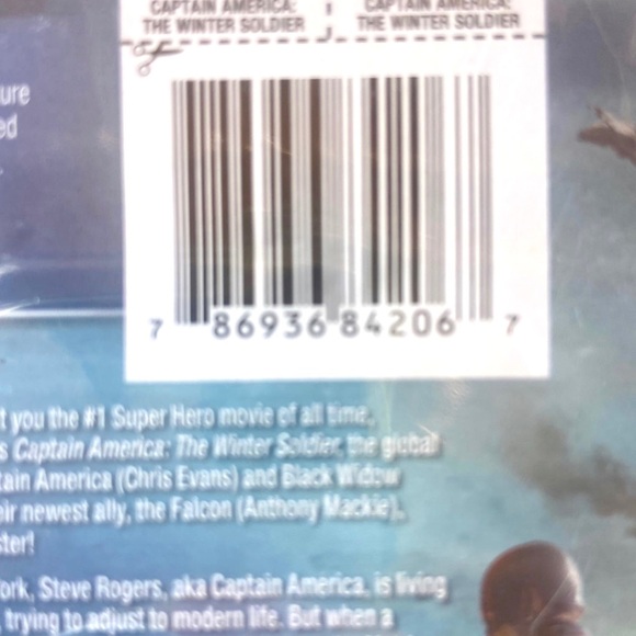Marvel Captain America The Winter Soldier Dvd New Sealed - Picture 3 of 4